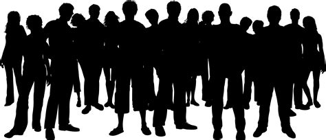 crowd silhouette|crowd images clip art.